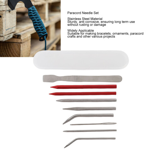 Stainless Steel Paracord Needle Set for Multi-Purpose Lacing and Stitching 2