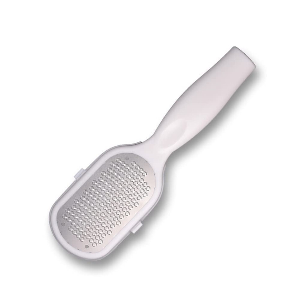 Stainless Steel Foot File for Callus Removal, Pedicure Scrubber with NonSlip Grip