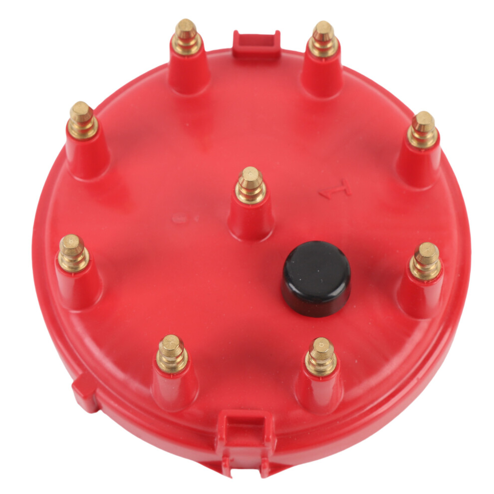 Ignition Distributor Cap Rotor Kit 12V Brass For V8 Trucks, Red 8141380720132