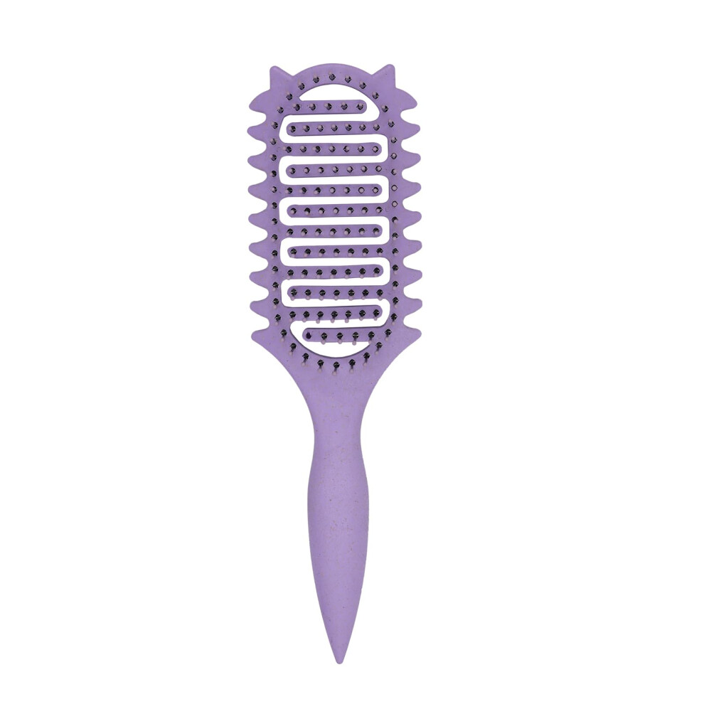 Curly Hair Brush with Flexible Detangling Bristles and Frizz Control for Wet and Dry Hair