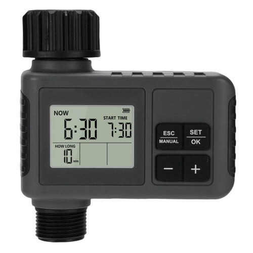 Intelligenter programmierbarer Rasensprenger-Timer 3/4 Zoll, Regenpause, Digitales Bewässerungssystem