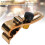 4 Pcs Gold Drum Microphone Clamp 5/8 Inch Adjustable Shockproof Holder 4