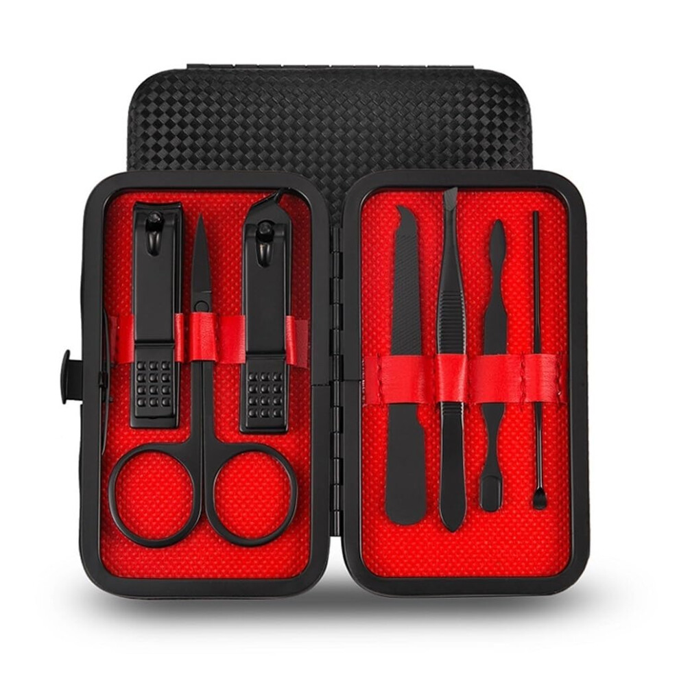 Professional Stainless Steel Nail Clippers Set with Sharp Blades, 7Piece Travel Manicure Kit