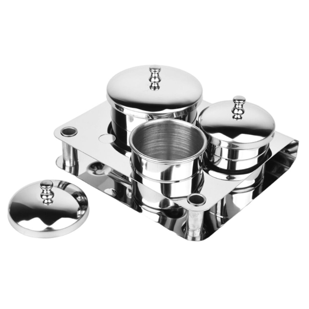 Stainless Steel Manicure Dappen Cup for Acrylic Nails, Reusable Nail Art Liquid Mixing Holder