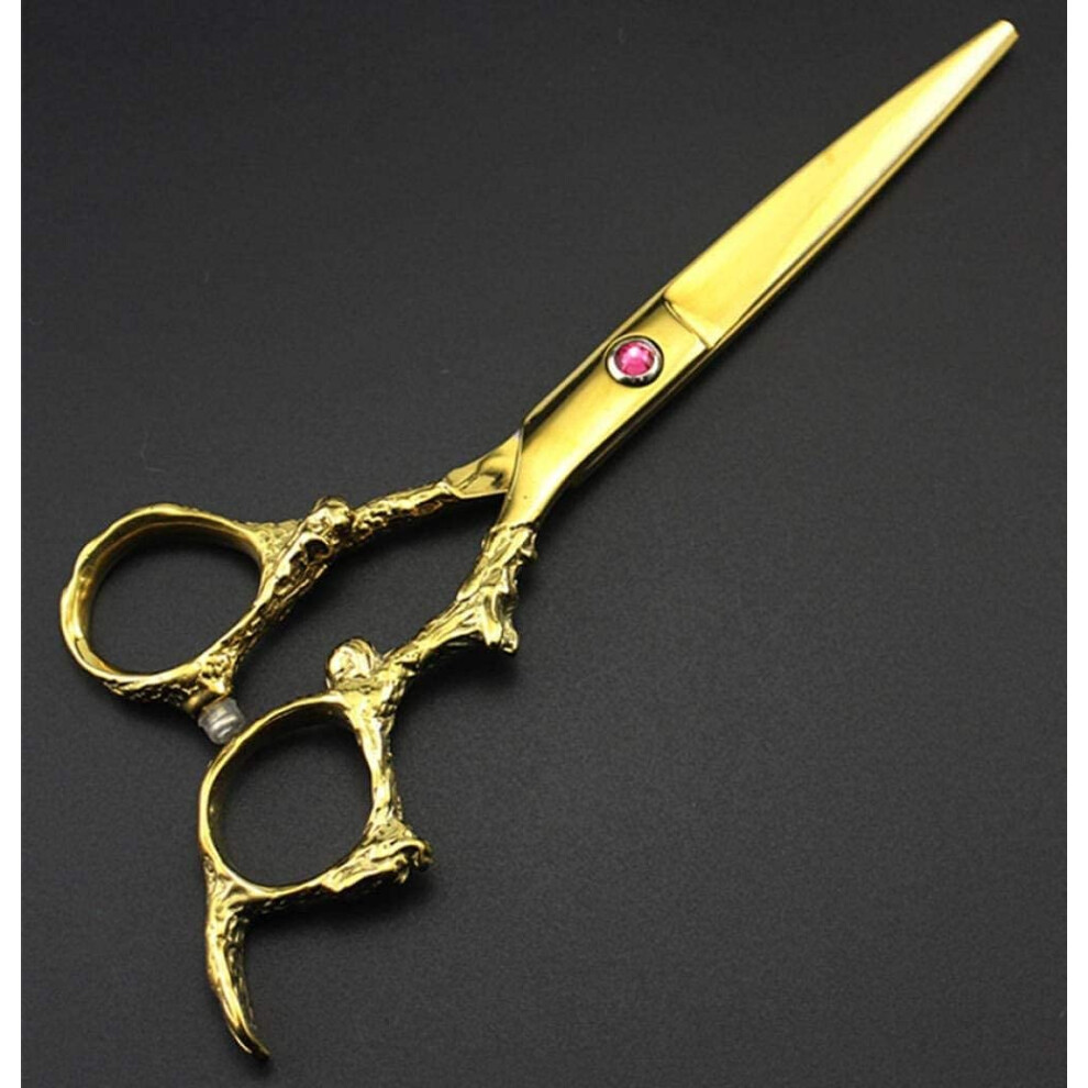 Professional 6 Inch Japanese 440C Hairdressing Scissors Barber Shears for Smooth Precision Cutting