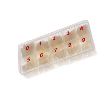 500pcs Natural Color False Nail Tips for Nail Art Salon Use Easy to Shape and File Durable