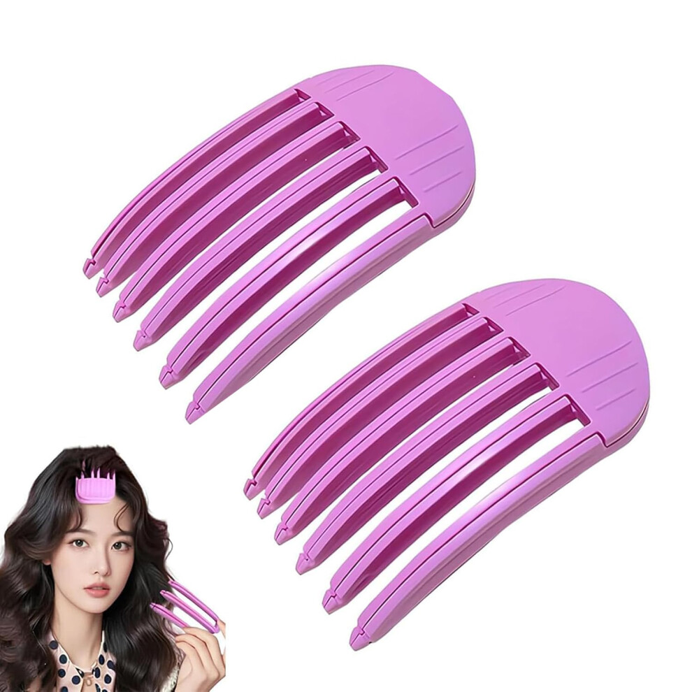 Unisex Hair Volume Comb And Hair Root Clip For Fluffy Bangs, Instant Root Lift, No Heat Damage, 2Pcs 6Tooth