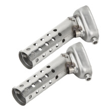 2 pièces de silencieux d'échappement pour moto, bride d'échappement, entrée 22 mm, sortie 25 mm, en fer galvanisé