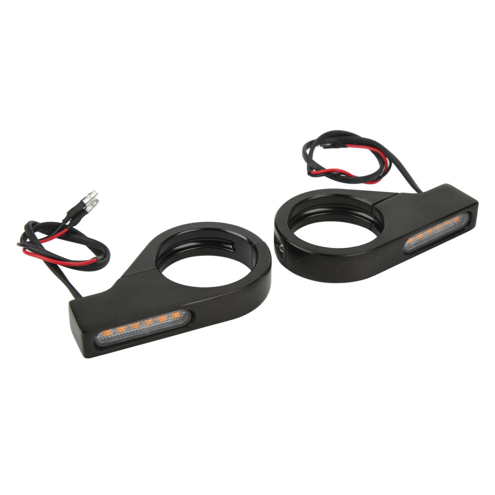 12V Waterproof Led Turn Signal For Motorcycle, 41Mm Fork, Light/Black 9321380503815