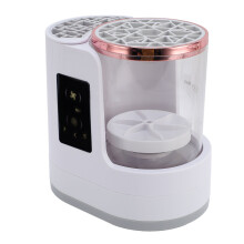 Electric Makeup Brush Cleaner Machine, Quick Dry, ABS, Plug-In Tool for Home