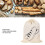 Reusable Linen Bread Bags 40x30cm, Drawstring Fruit & Veggie Storage 5