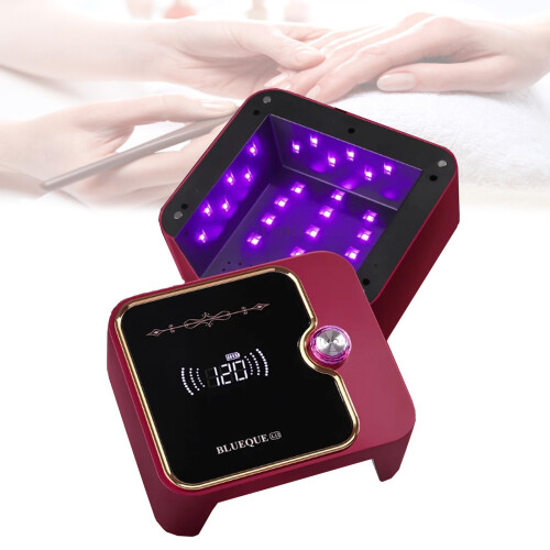 UV LED Nail Lamp Rechargeable Gel Curing with Timer Smart Sensor 360 Light Salon Quality