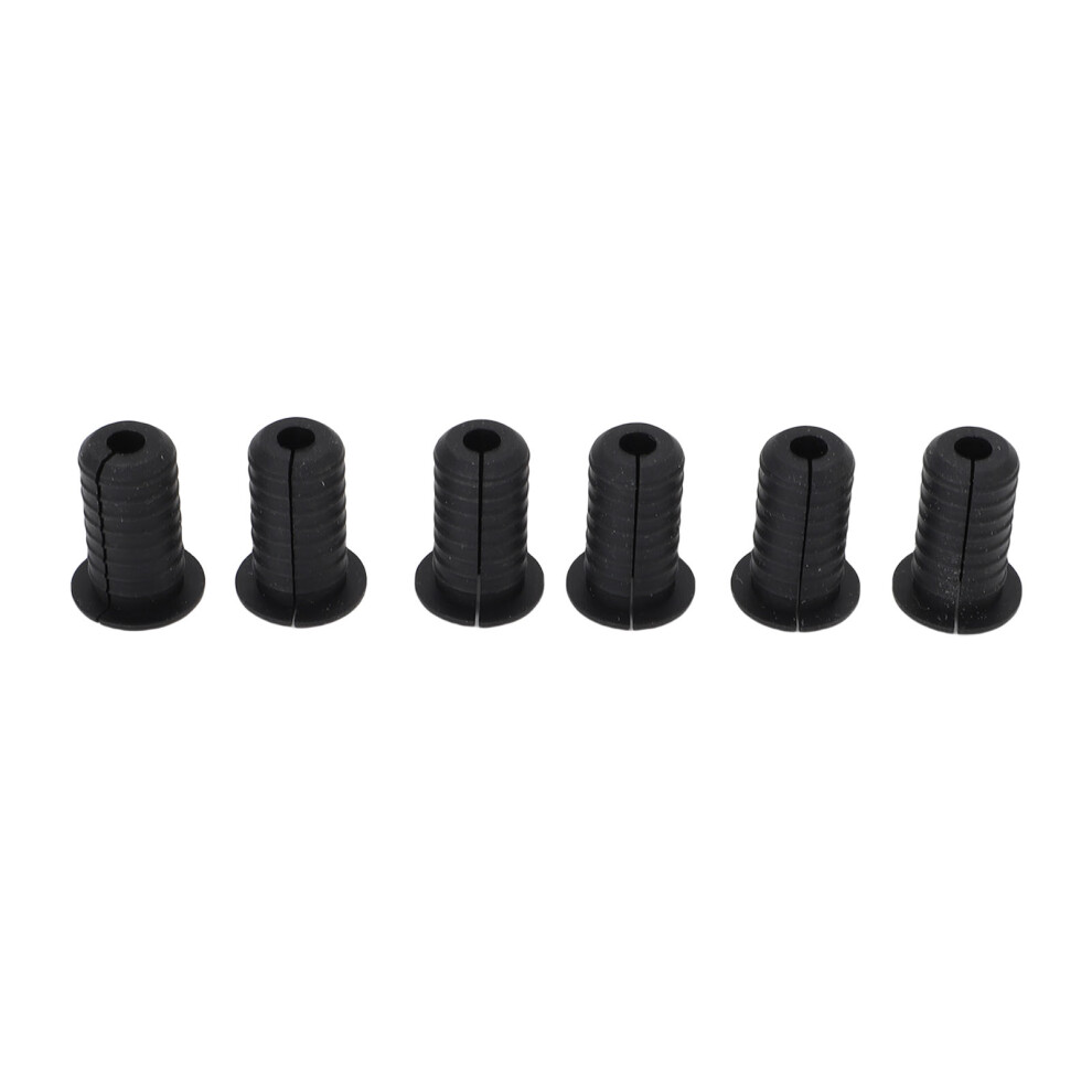 6Pcs Rubber Satellite Cable Grommet Set 7Mm Hole 3/4In Diameter 7681380724774