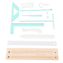Multifunctional Portable Bookbinding Kit for Diary Scrapbooking BeechWood