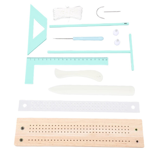 Multifunctional Portable Bookbinding Kit for Diary Scrapbooking BeechWood