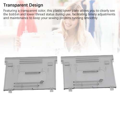 2 Stück transparente Abdeckplatte 4,6 x 3,5 cm BB370BM2800 2