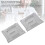 2 Stück transparente Abdeckplatte 4,6 x 3,5 cm BB370BM2800 5