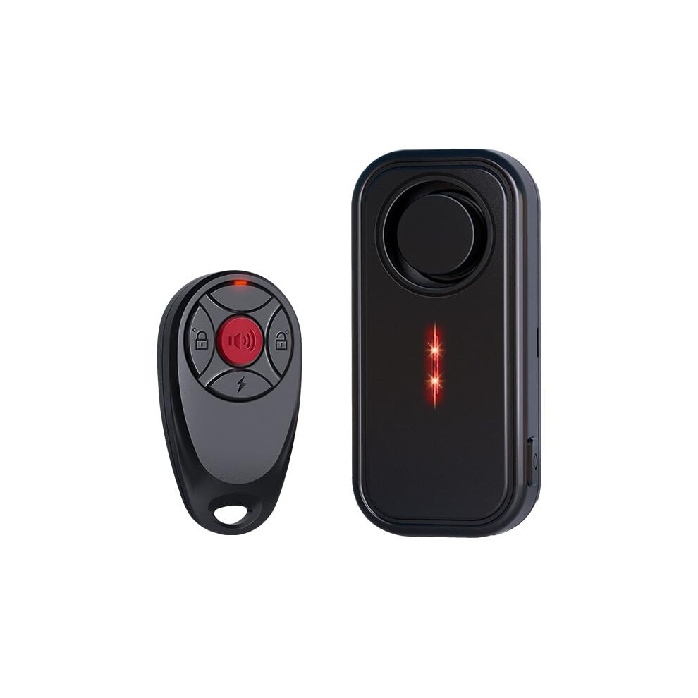 Antitheft Bike Alarm With Remote 113Db Wireless Vibration For Ebikes And Scooters Led Lights Waterproof Motion Sensor 9094768377376
