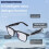 AI Translator Glasses 100+ Languages, Bluetooth, Support Touch, 8H Battery 5