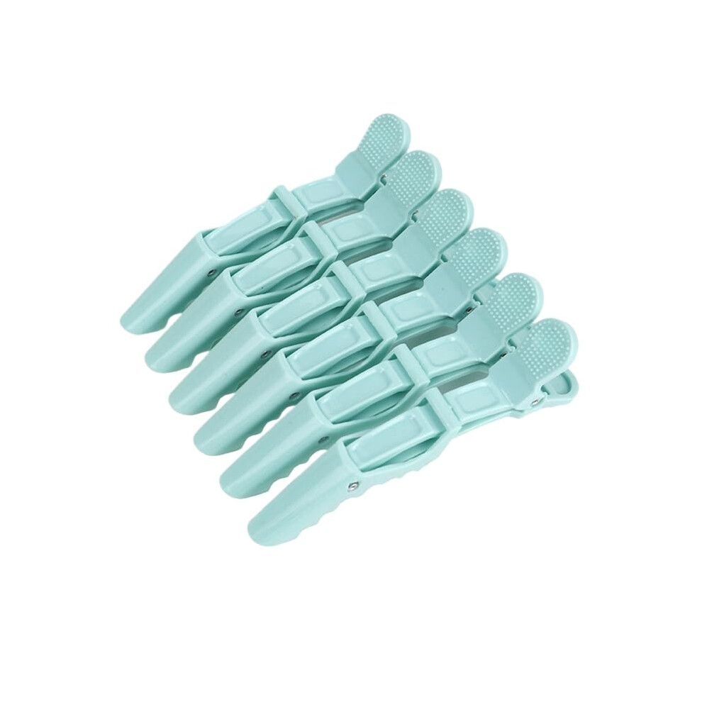 Hair Sectioning Clips 6 Pcs â DoubleHinged ExtraWide Teeth Alligator Clips for Salon Styling
