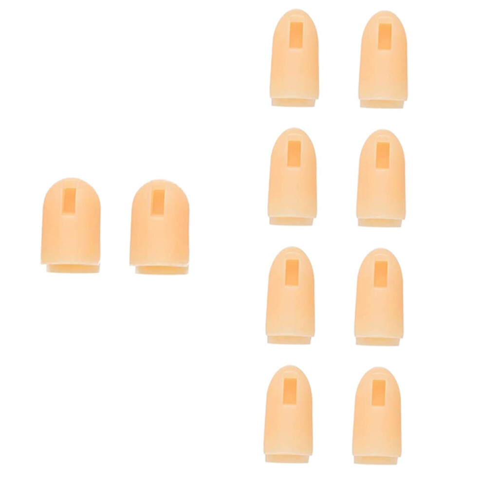 30pcs Nail Art Practice Fingers with Reusable Nail Polish Protectors for Smudge Manicure