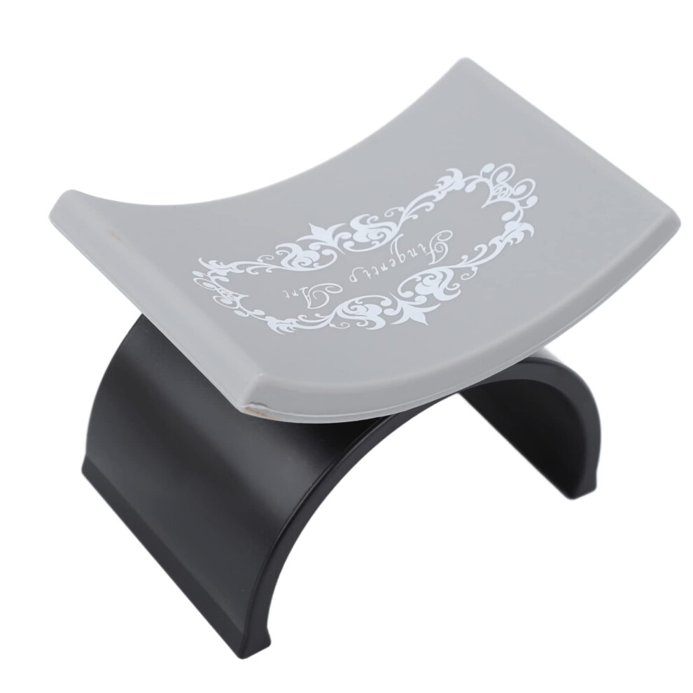 Ergonomic UShaped Nail Hand Rest with Detachable Comfort Support for Salon and Home Black