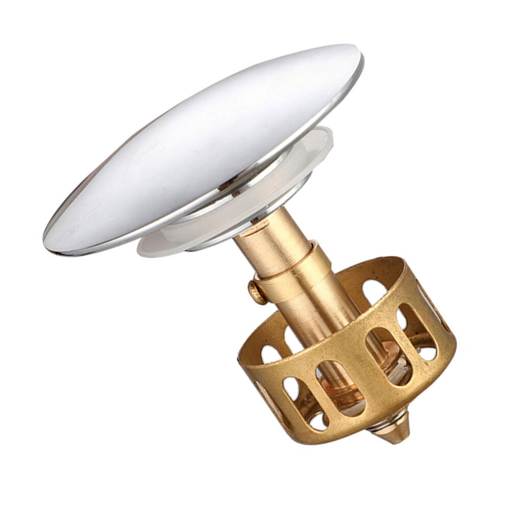 Universal Kitchen Sink Stopper With Strainer, Copper Bounce Core, Odor Seal, Pushtype 3.8K 9094768378472