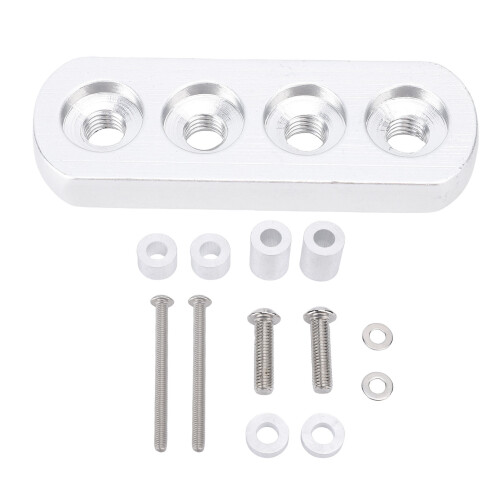 Aluminum Alloy Motorcycle Steering Damper Stabilizer Bracket Silver 1