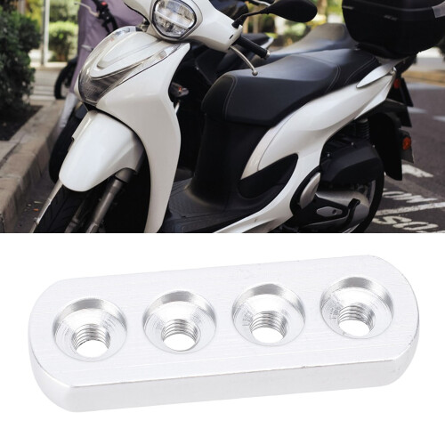 Aluminum Alloy Motorcycle Steering Damper Stabilizer Bracket Silver 2