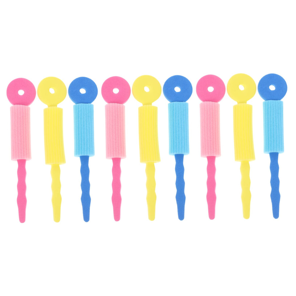 Extra Long Soft Sponge Hair Rollers No Heat Curlers for Overnight Curls on Long Fine Hair 9pcs