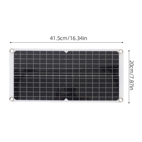 17W Flexibles monokristallines Solarmodulkit mit USB, 18V 1