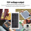 17W Flexibles monokristallines Solarmodulkit mit USB, 18V 6