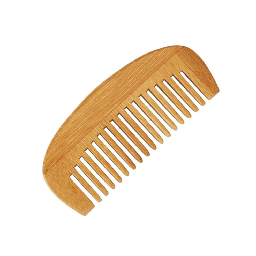 Bamboo Hair Brush and Antistatic Comb for All Hair Types, Travel Detangling and Beard Styling