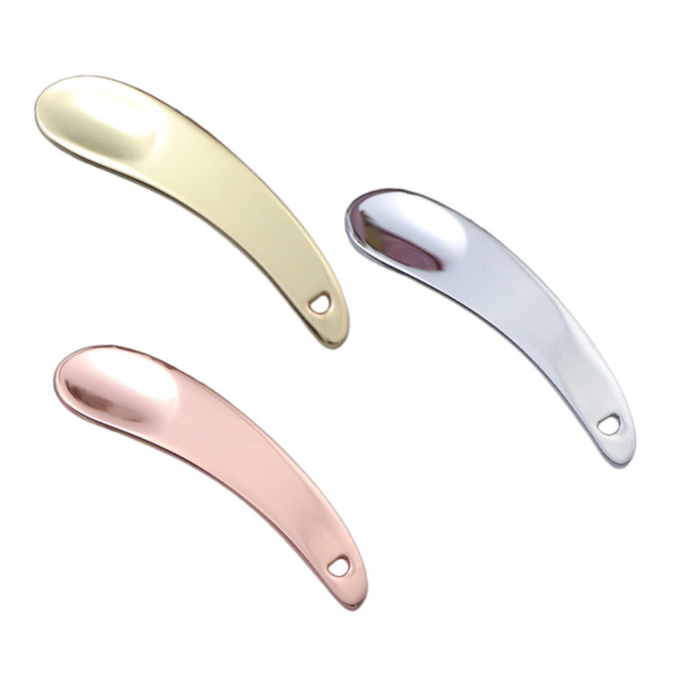 Cream 3Pcs Zinc Alloy Eye Applicator And Beauty Spatula Set For Hygienic Skincare And Masks