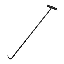 Heavy Duty Manhole Cover Lifter Pry Bar, Storm Drain Hook Tool, 75x13 cm, Pointed Head Design