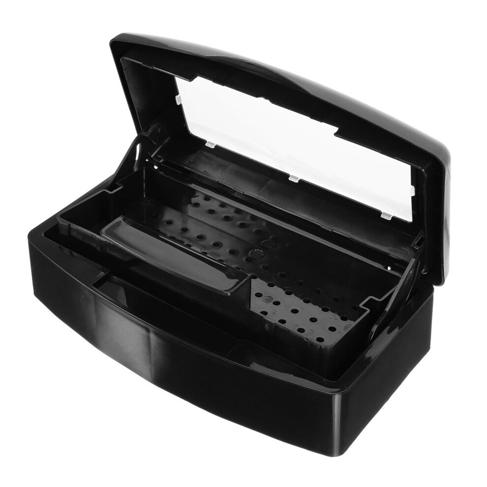 Nail Tool Sterilizer and Manicure Organizer with Easy Cleaning Storage Tray for Salon