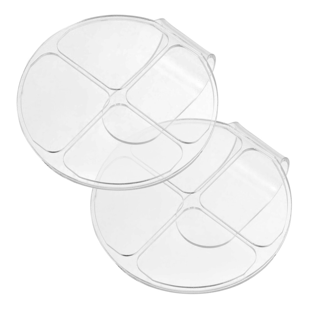 Makeup Mixing Palette Set Acrylic Handheld Tray for Foundation and Cosmetic Blending