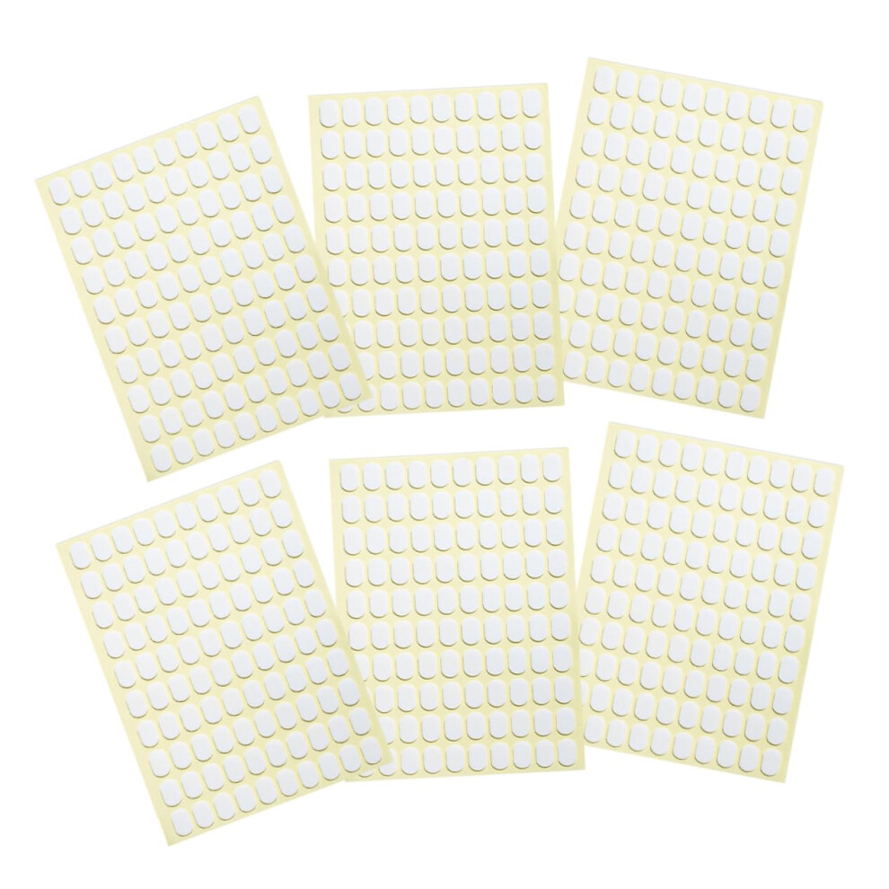 6 Sheets DoubleSided Nail Art Stand Adhesive Stickers for Transparent Nail Tips