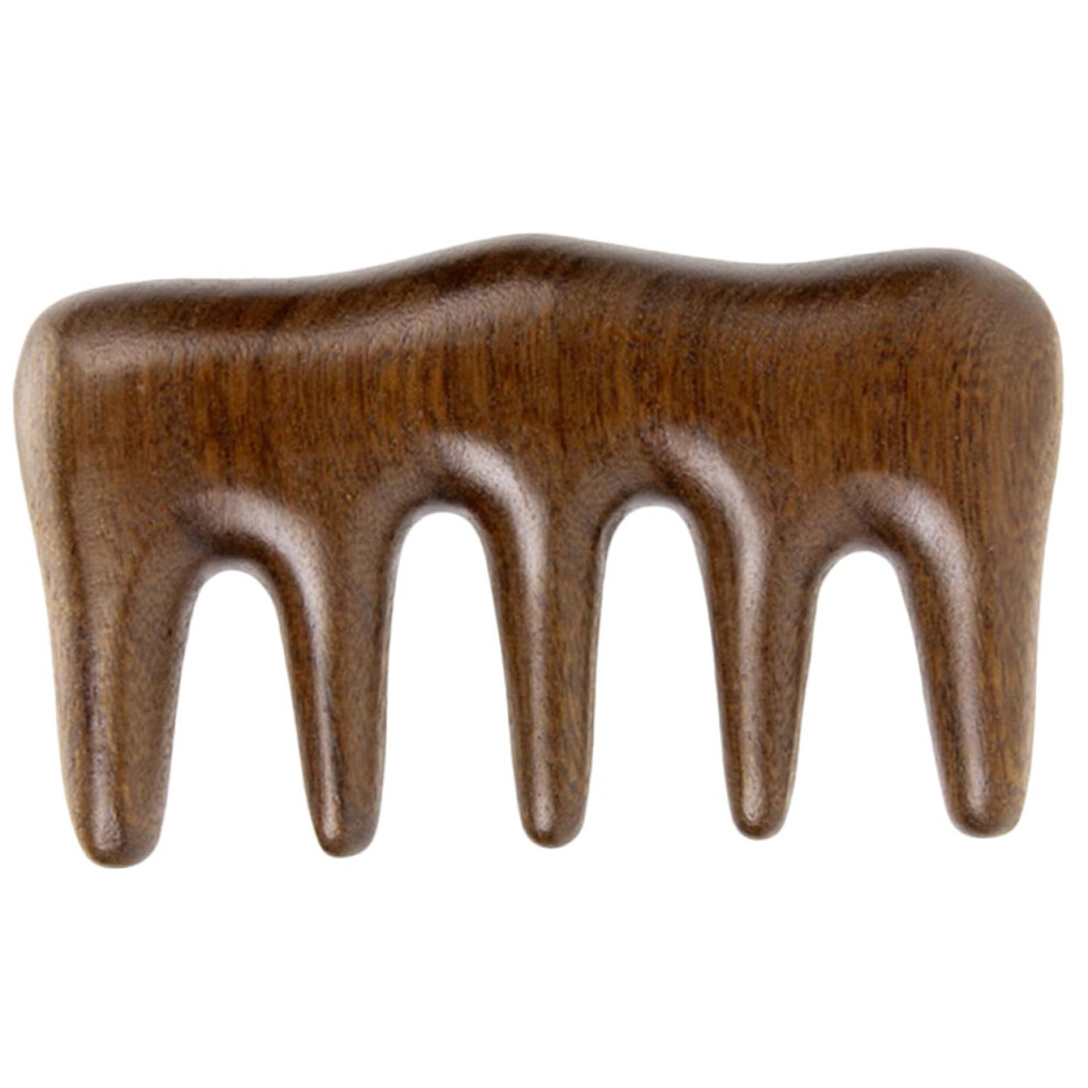 Wooden Wide Tooth Comb Natural Sandalwood AntiStatic Detangling Hair Brush for Thick Hair