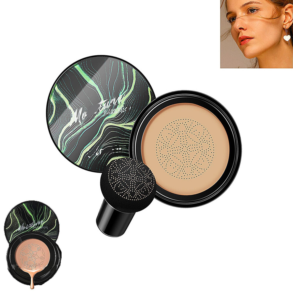 Cream Air Cushion Cc Mushroom Head Foundation For Flawless Longlasting Waterproof Coverage