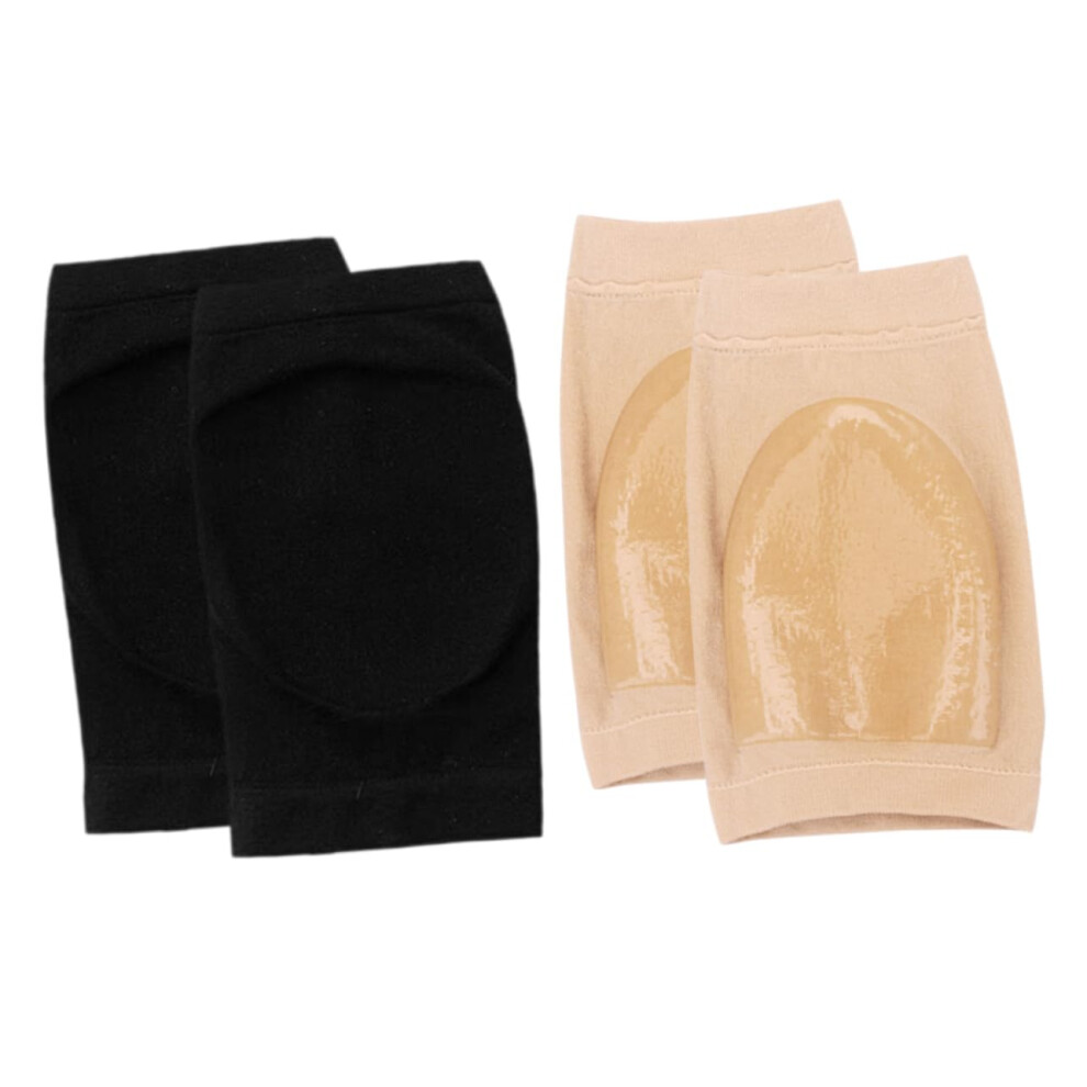 2 Pairs Moisturizing Gel Heel Socks for Cracked Feet  with Elastic Ankle Support