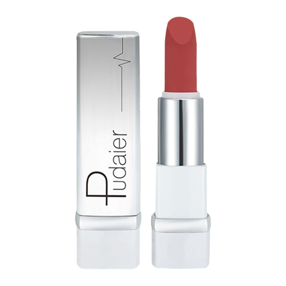Long Lasting Waterproof Velvet Nude Brown Lipstick with Moisturizing Comfort and Smooth Glide