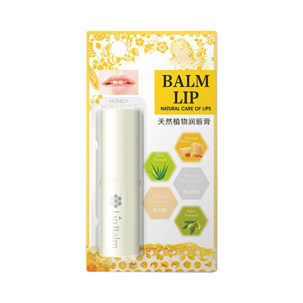 Yellow Colorless Moisturizing Lip Balm With Deep Hydration For Dry Lips And Smoothing Fine Lines