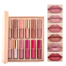 Lip Gloss Set with Moisturizing Shine Lipstick, Long Lasting Formula, Compact Travel Size Pink
