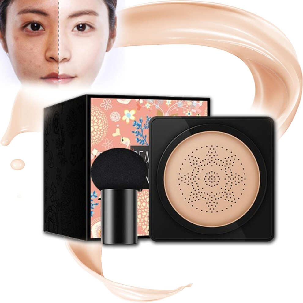 Cream/Ivory Hydrating Full Coverage Cc Foundation Shade With Mushroom Head Applicator