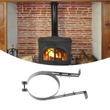 Edelstahl-Kaminrohrhalterungsklammer, 28 cm, Durchmesser 15 cm