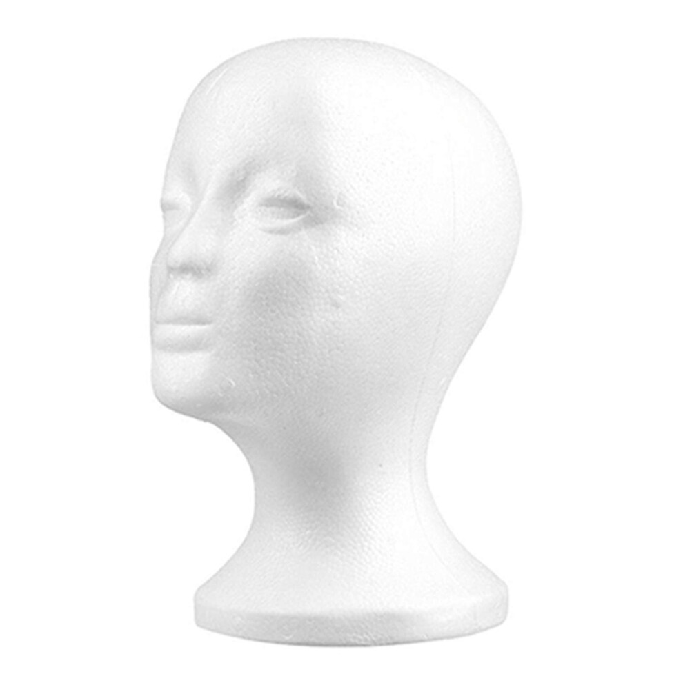 Foam Wig Mannequin Head Stand for Styling and Storage, Durable Display Holder for Wigs and Hats