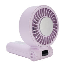 Faltbarer persönlicher Handventilator, 5 Geschwindigkeitsstufen, 4000mAh Akku, Violett