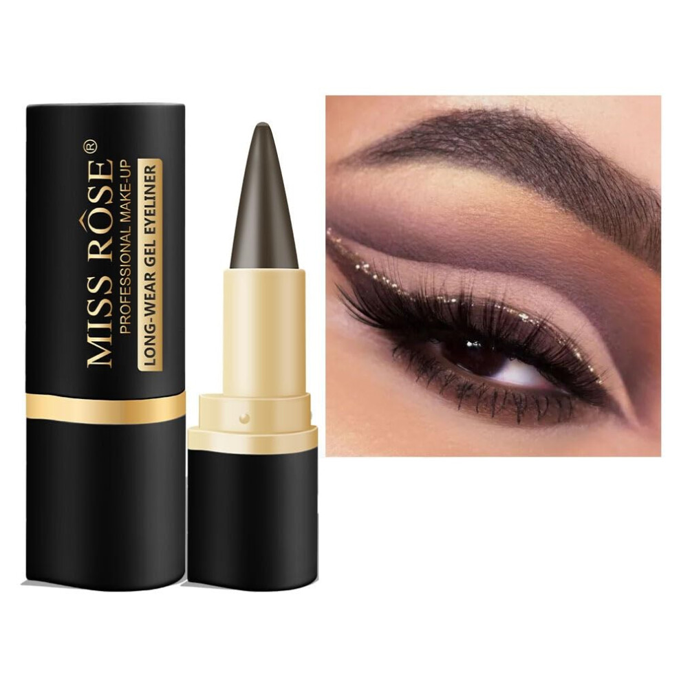 Misrose 4 Colors Waterproof Matte Eyeliner Pen, LongLasting 16H Smudge Proof Precision Finish (03)