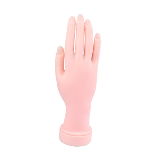 Nail Practice Hand with Replaceable Tips, LifeSize Manicure Training Hand for Nail Art
